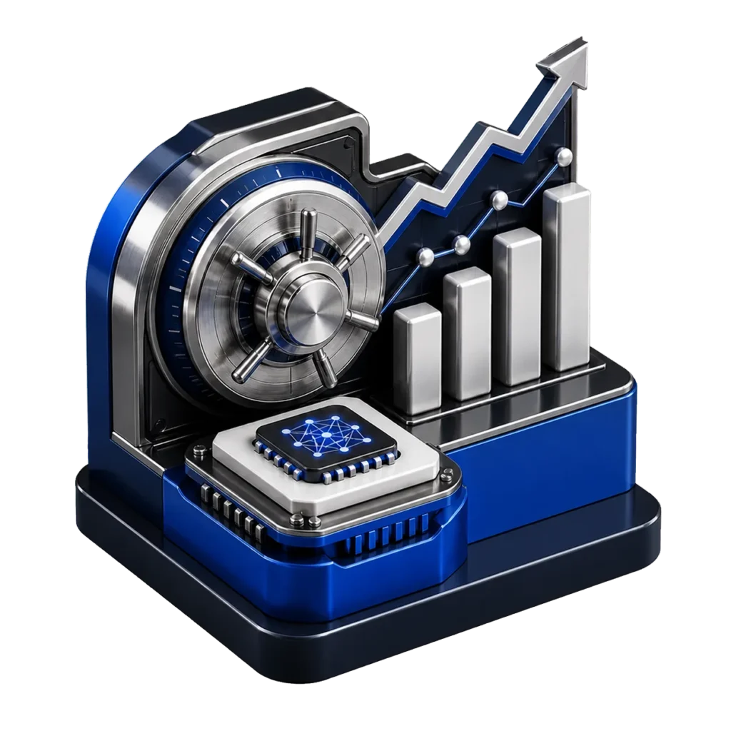 AI for Finance course 3D illustration