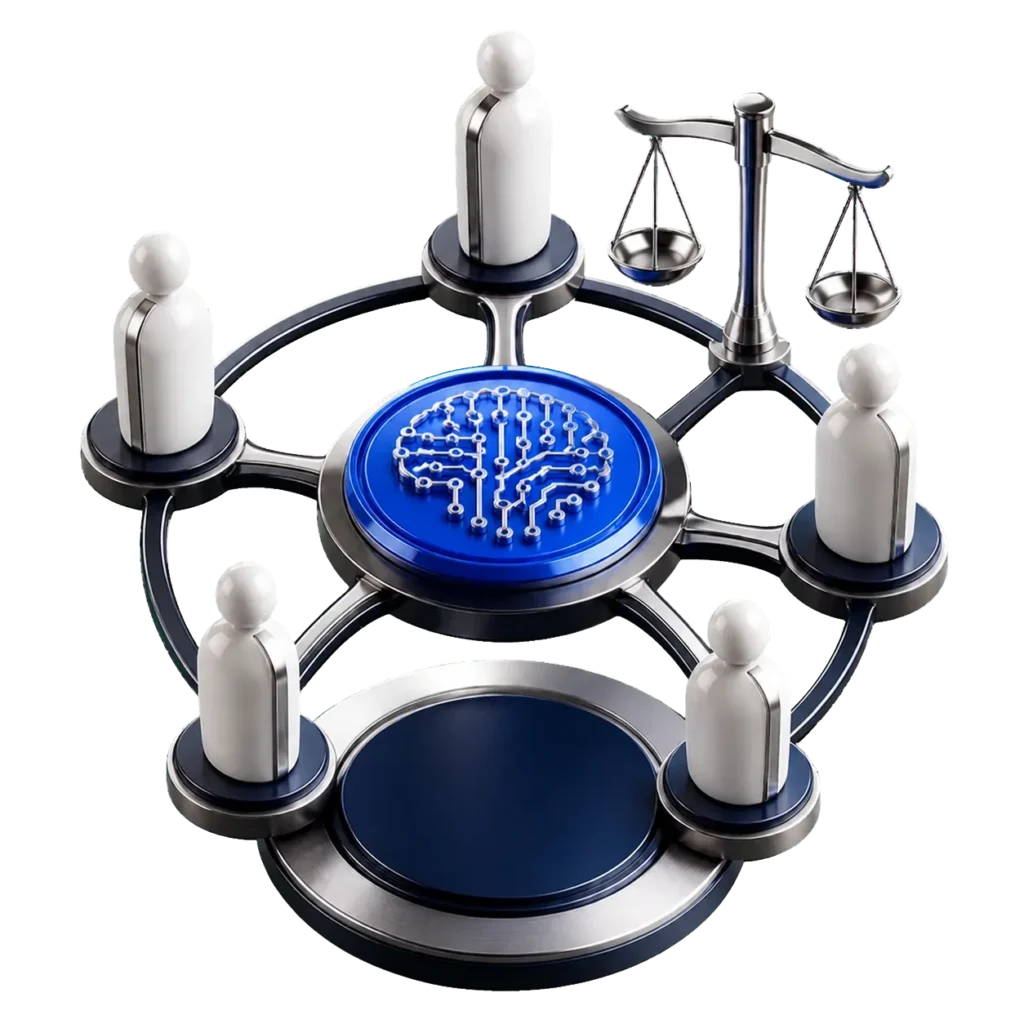 AI for HR course 3D illustration
