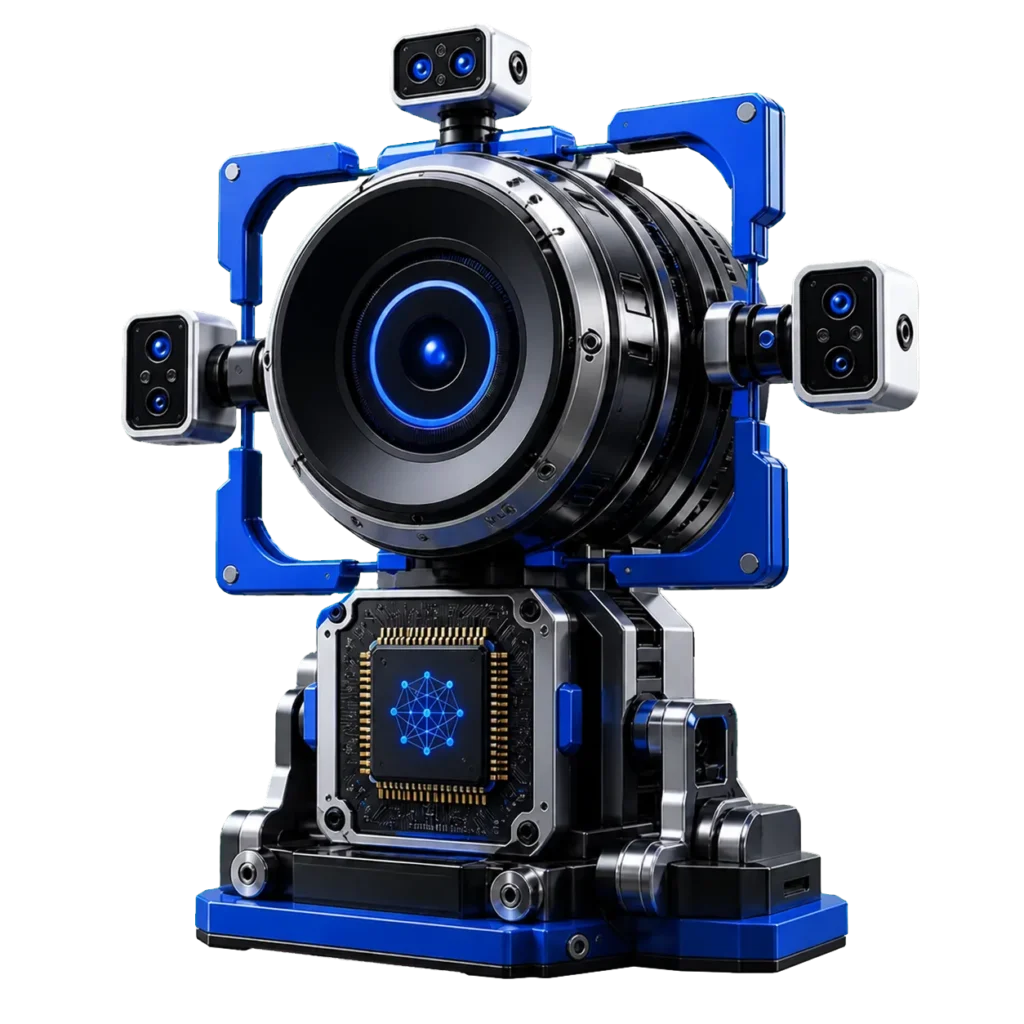 Computer Vision course 3D illustration