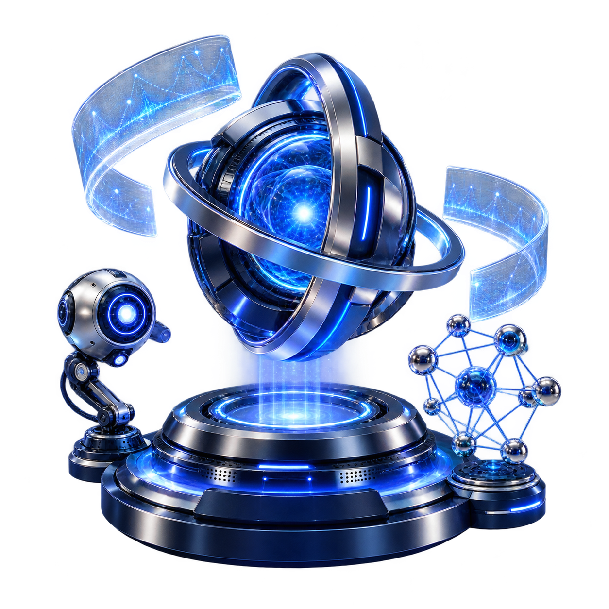 3D AI research core, sensor and neural network